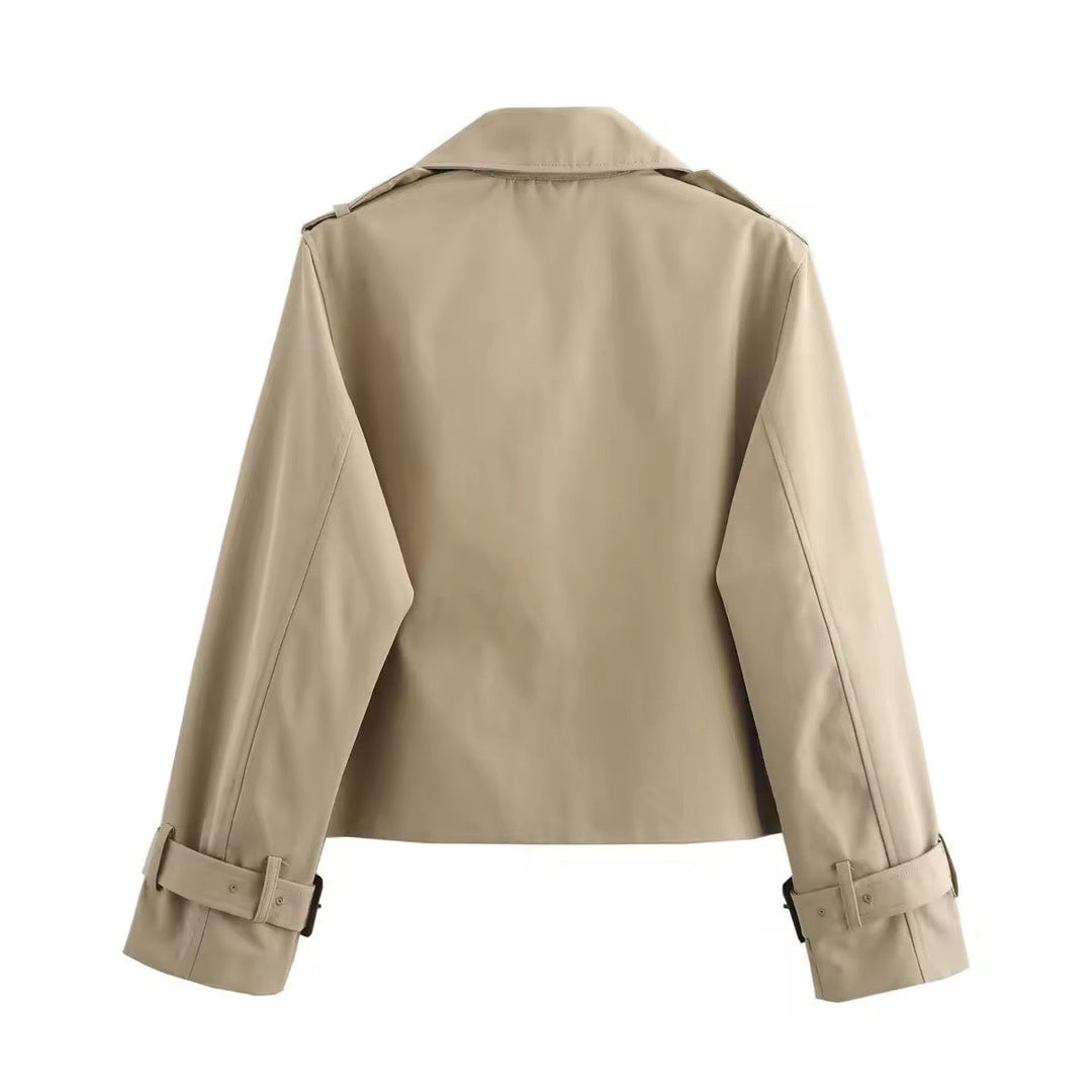 Drune | Gekürzter Trenchcoat