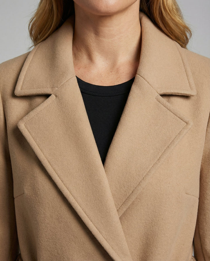Slim Wollmantel Damen Winter | Drune