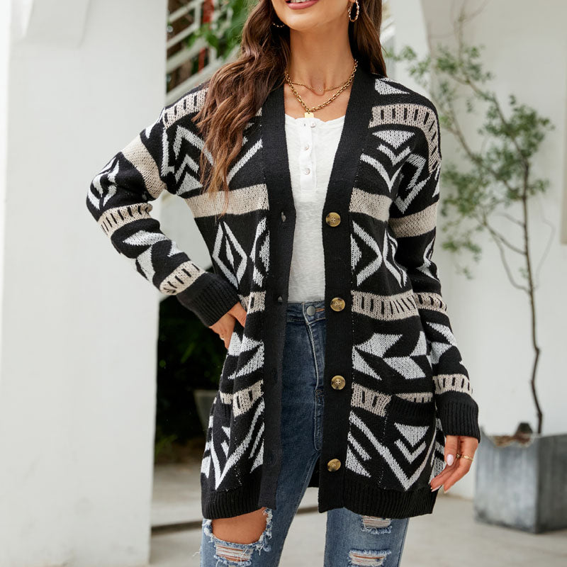 Drune | Lässiger Strick Strickjacke