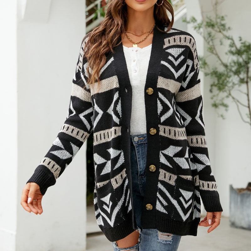 Drune | Lässiger Strick Strickjacke
