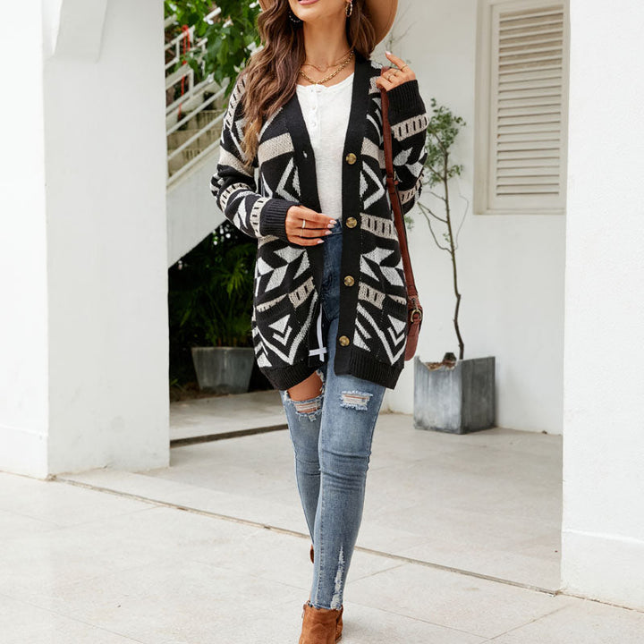 Drune | Lässiger Strick Strickjacke