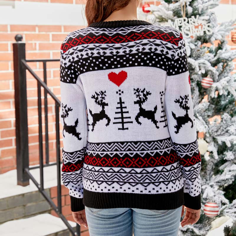 Drune | Strickpullover mit Weihnachtlichem Muster