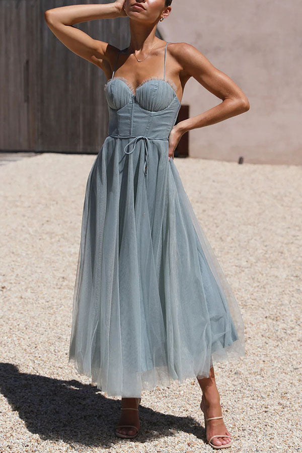 Drune - Modernes prinses chiffon Kleid