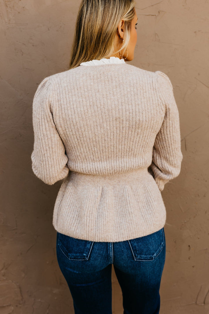 Drune | Rüschenbesetzter Schößchen-Pullover