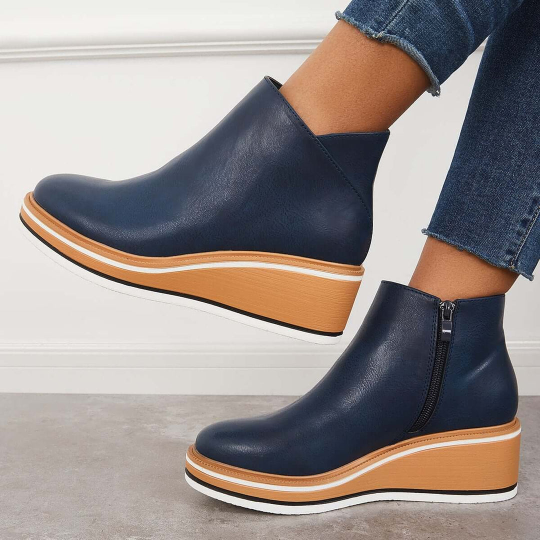 Drune | Stilvolle Stiefeletten mit Zipper und Plateau