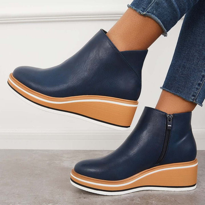 Drune | Stilvolle Stiefeletten mit Zipper und Plateau
