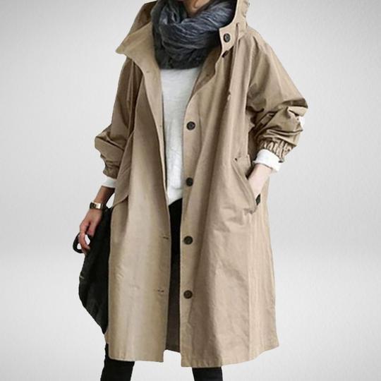 Drune | Damen Trenchcoat, Wind- und wasserdicht