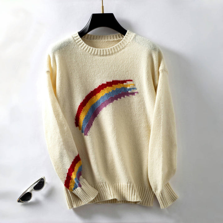 Drune | Regenbogen Strickpullover