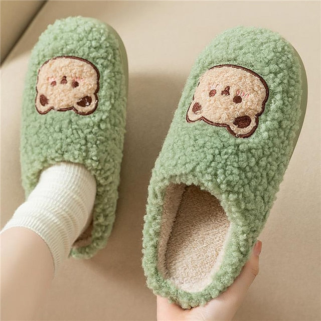 Drune | Bequeme Damen Hausschuhe mit Tiermuster