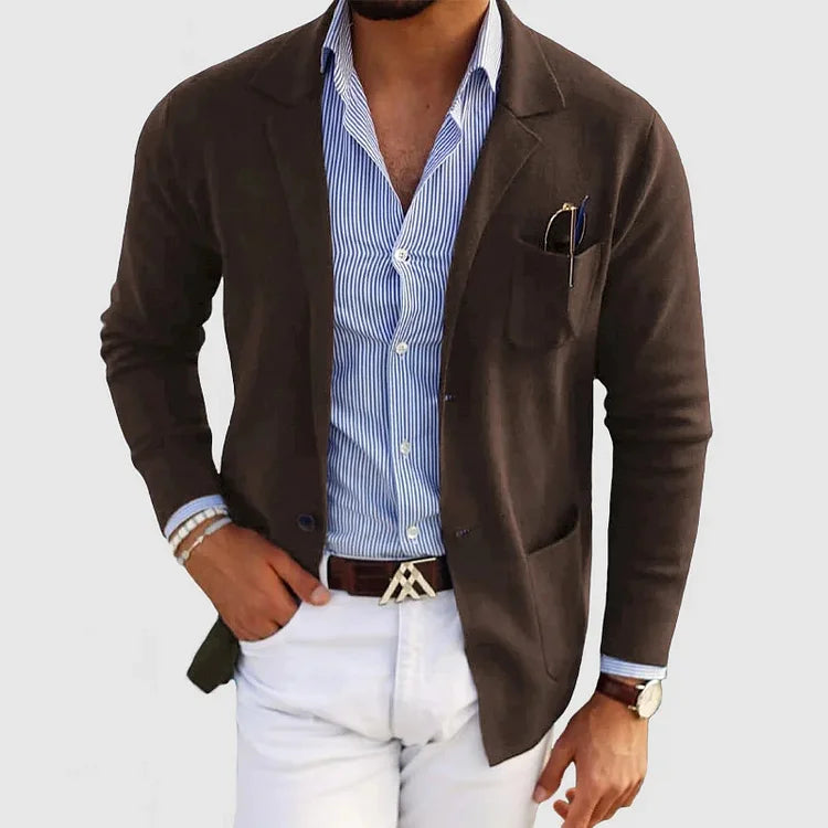 Drune | Eleganter Herrenblazer mit Revers und Knöpfen