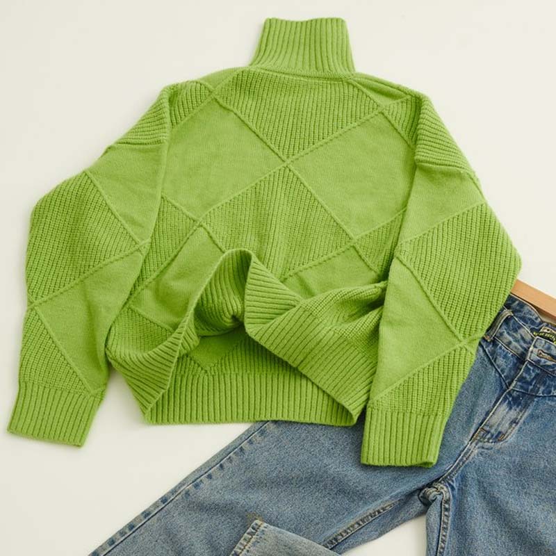 Drune | Klassischer Pullover Aus Einfarbigem Strick