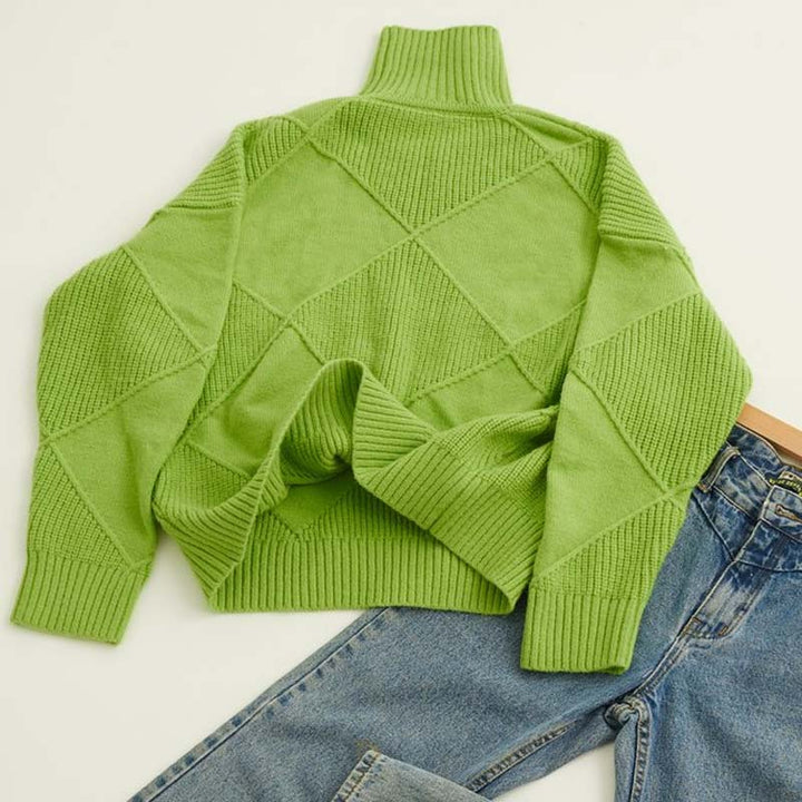 Drune | Klassischer Pullover Aus Einfarbigem Strick