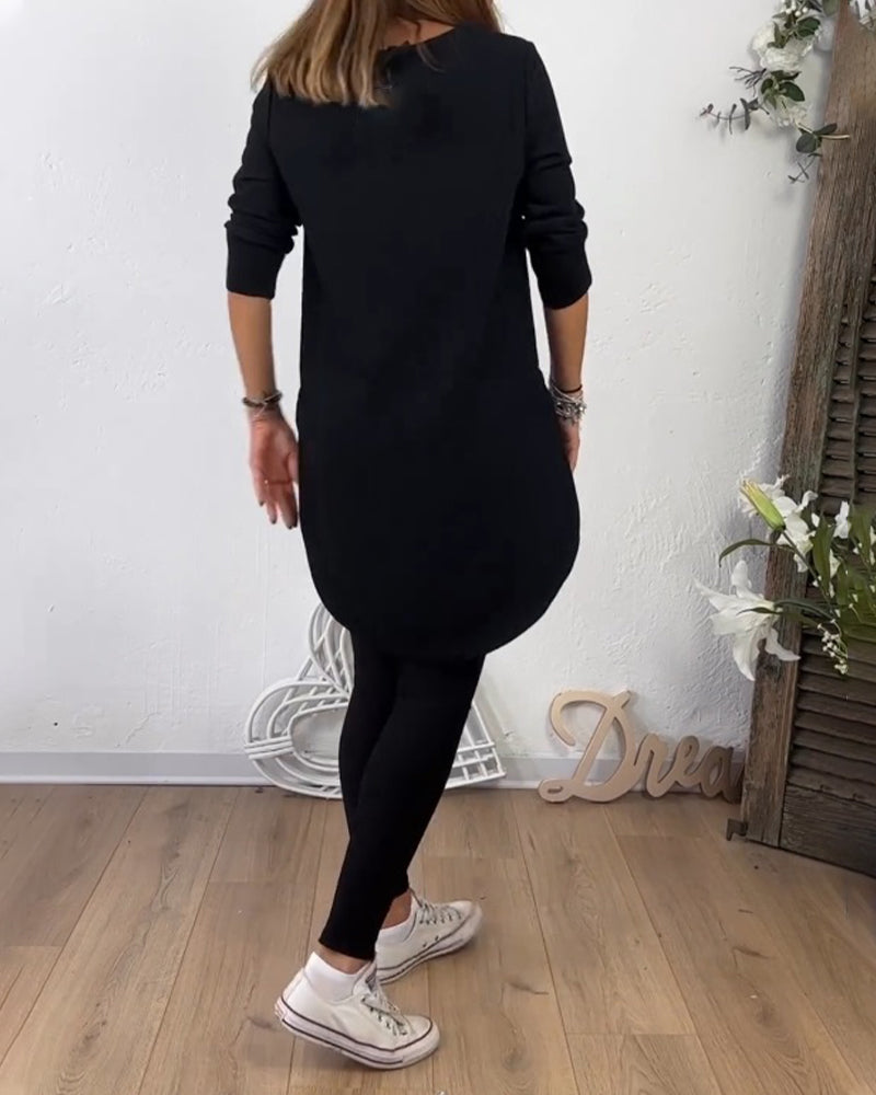 Drune | Top mit Rundhalsausschnitt