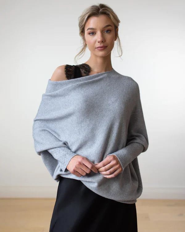 Drune | Asymmetrisch Drapierter Pullover