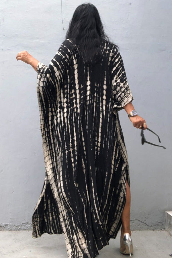 Drune Freely – Lockeres Überwurfkleid im Batik-Boho-Stil