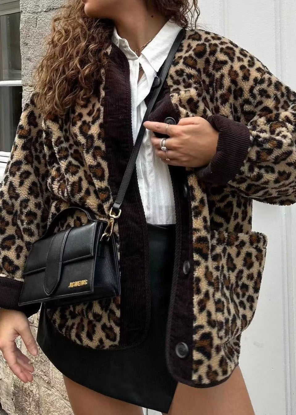 Drune | Leopardenmuster Lockeres Jacket