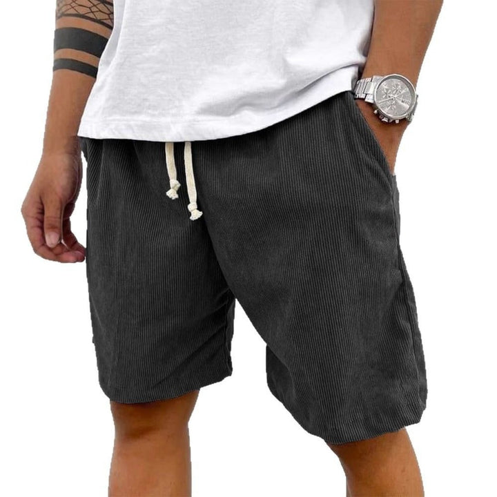 Drune | Herren Casual Kordelzug Cord Shorts