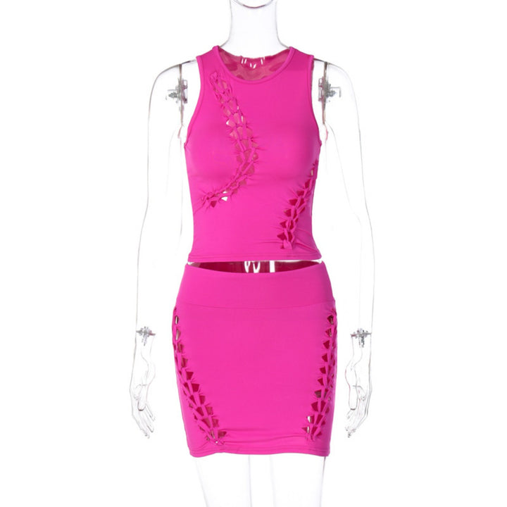 Drune | Hohler Rundhalsausschnitt Top Slim Rock Set