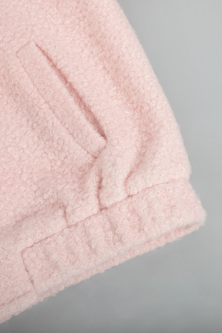 Drune | Pink Faux Fur Kurze Jacke