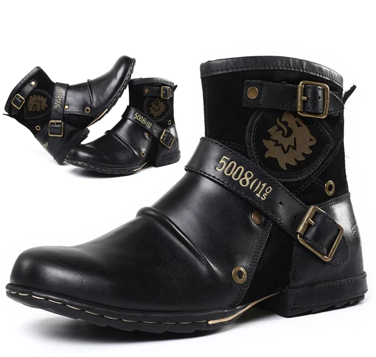Drune | Weinlese Stil Herrenstiefel