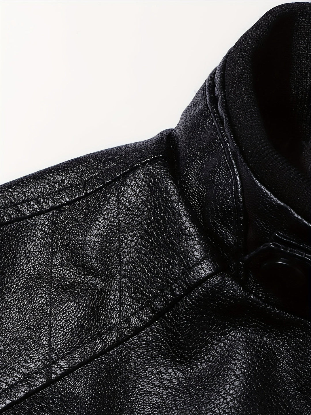 Drune | Lederjacke mit Stehkragen und Reißverschlussärmeln