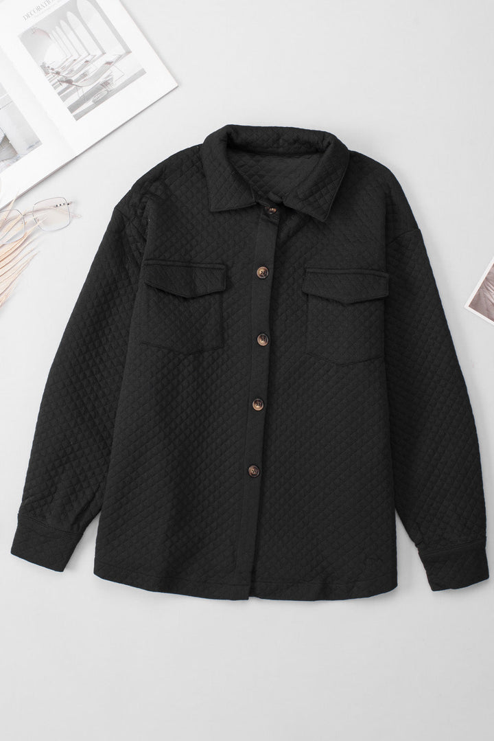 Drune | Leichtgewicht Gesteppte Hemdjacke Polyester Komfort und Stil
