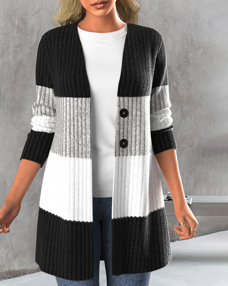 Drune | Lockere Jacke mit Farbblocks