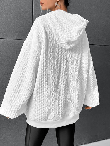 Drune | Übergroßer Pullover mit Kapuze und Kordelzug mit Kordelzug