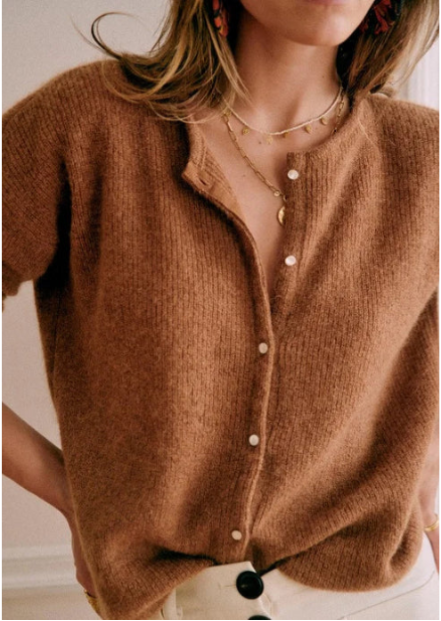 Drune | Damen Cardigan mit V-Ausschnitt und Knöpfen