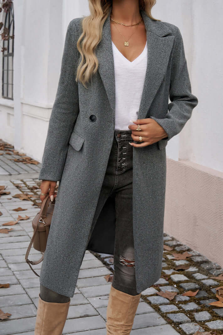 Drune | Eleganter Doppelreihiger Langmantel