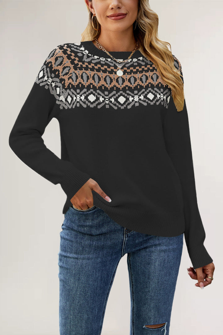 Drune | Weinlese Strickpullover