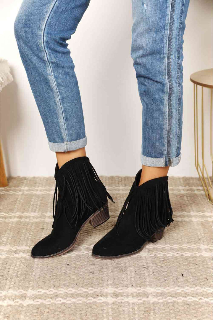 Drune | Legend Damen Fransen Cowboy Western Stiefeletten