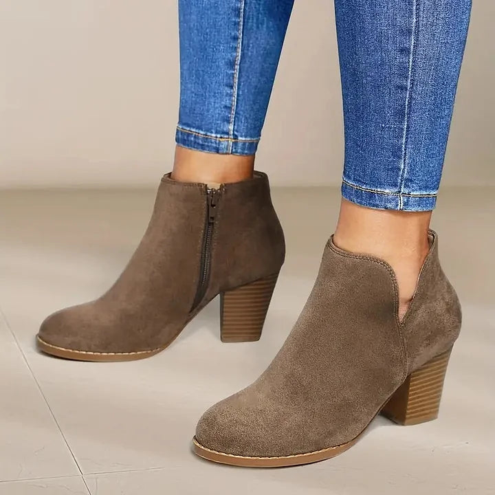 Drune | Damen Stiefeletten Mit Chunky Absatz