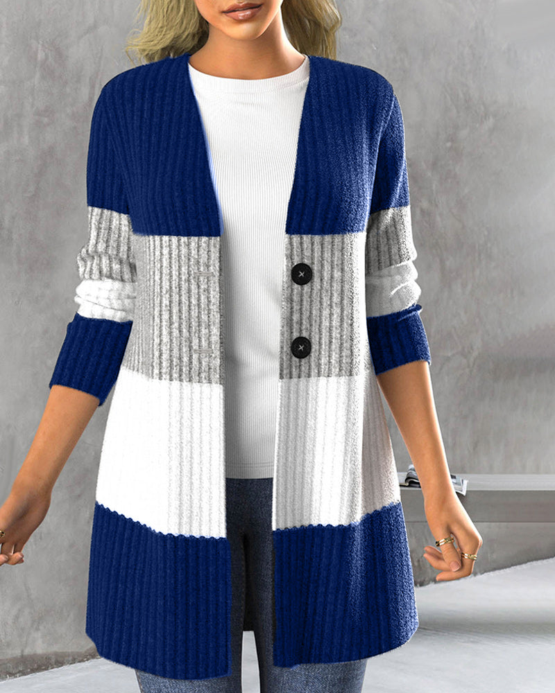 Drune | Lockere Jacke mit Farbblocks