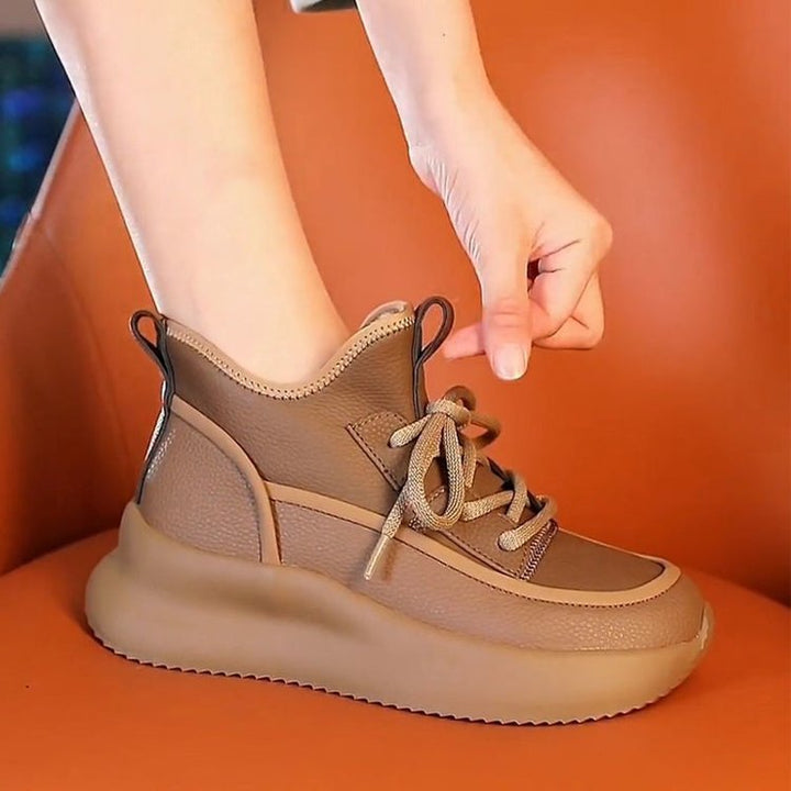 Drune | Damen Bequeme Plattform Kurze Stiefel