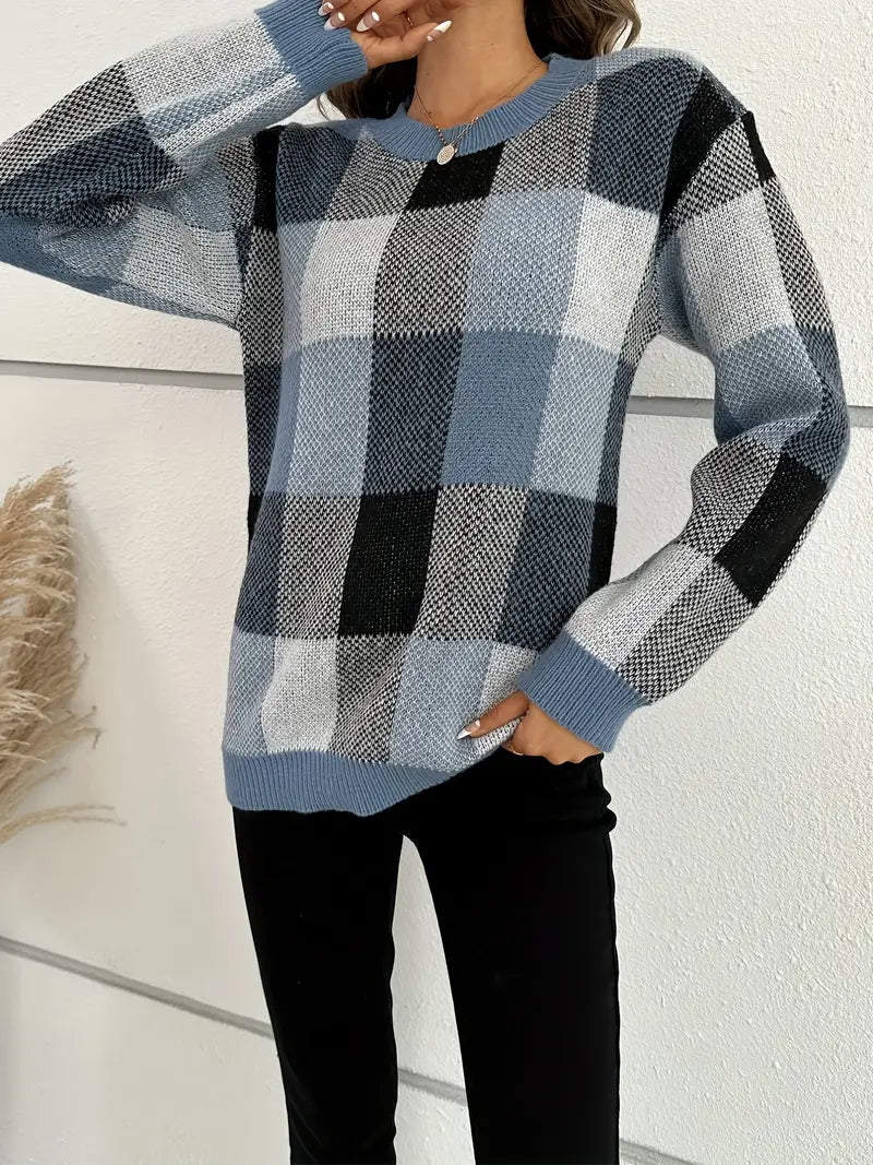 Drune | Karierter Pullover