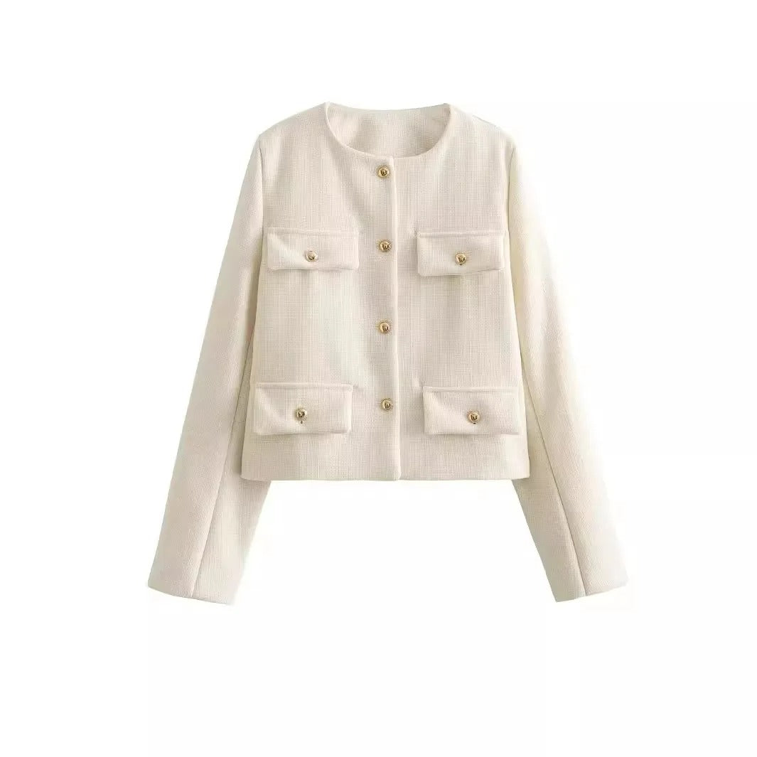 Drune | Schicke und elegante Blazerjacke mit Knopfverschluss für Damen