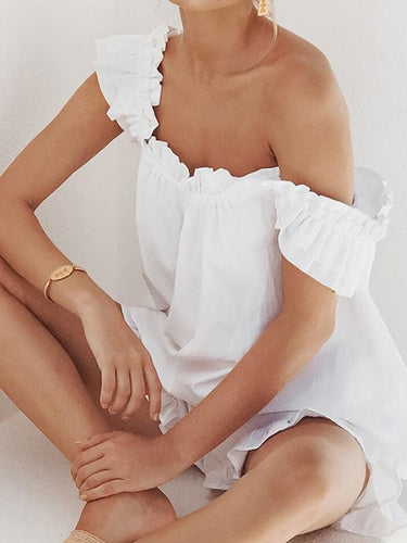 Drune | Baumwolle Rüschen Cami Shorts Satz
