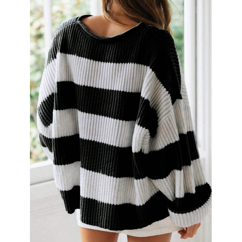 Drune | Lässiger gestreifter Pullover für Damen