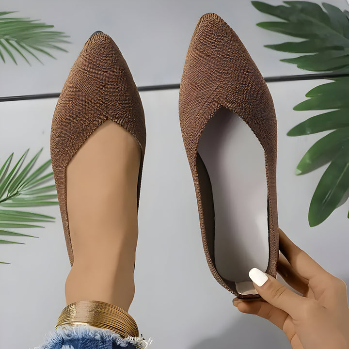 Laura | Flache Schuhe für Frauen aus Strick Drune
