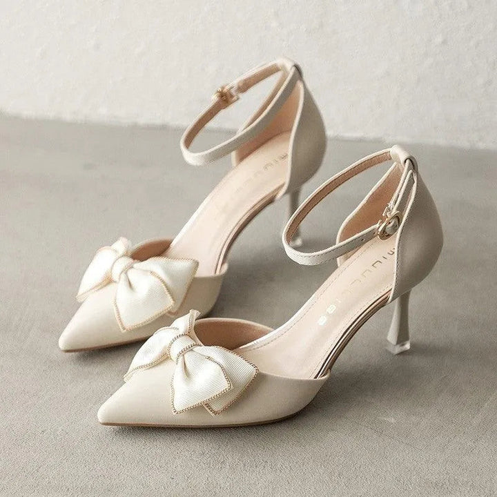 Drune | Pumps für Damen mit Schleife und Spitzenabsatz