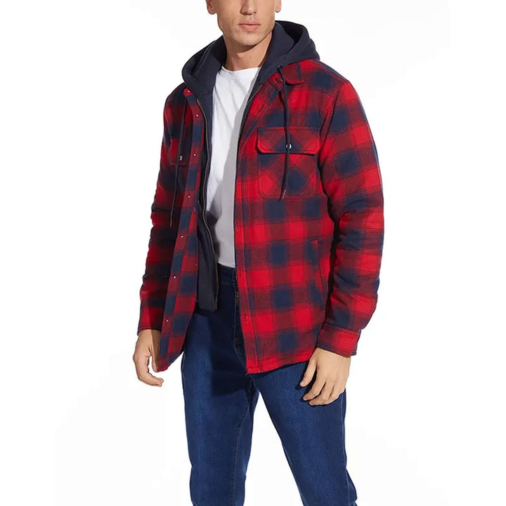 Drune | Herren Karierte Langarm Freizeitjacke