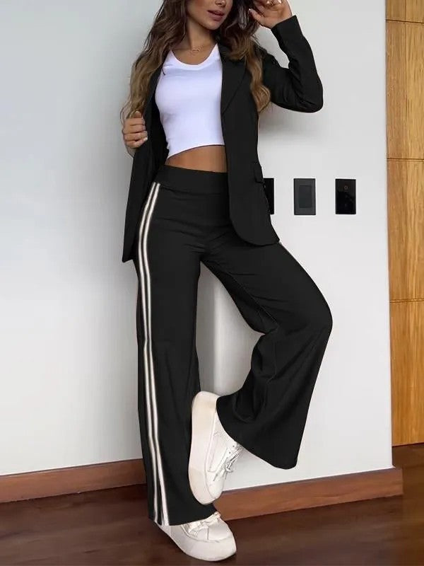 Drune | teilige sportliche Trainingsanzug - Damenhose mit Trainingsjacke