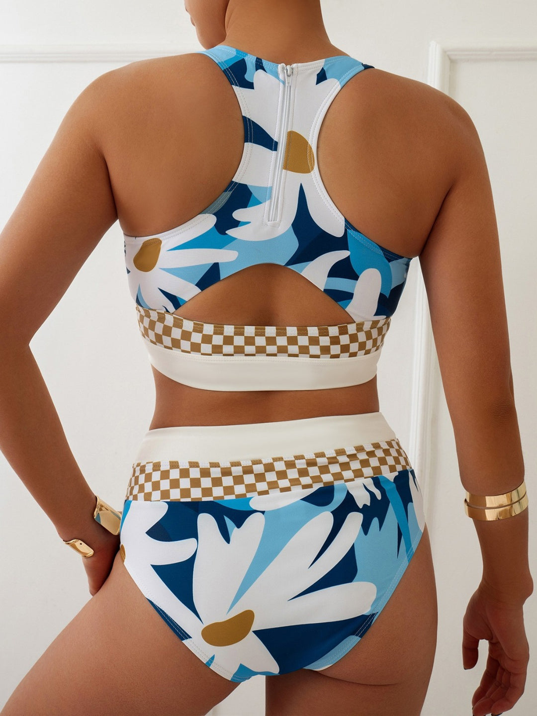 Drune | Großer Bikini mit geteiltem Reißverschluss