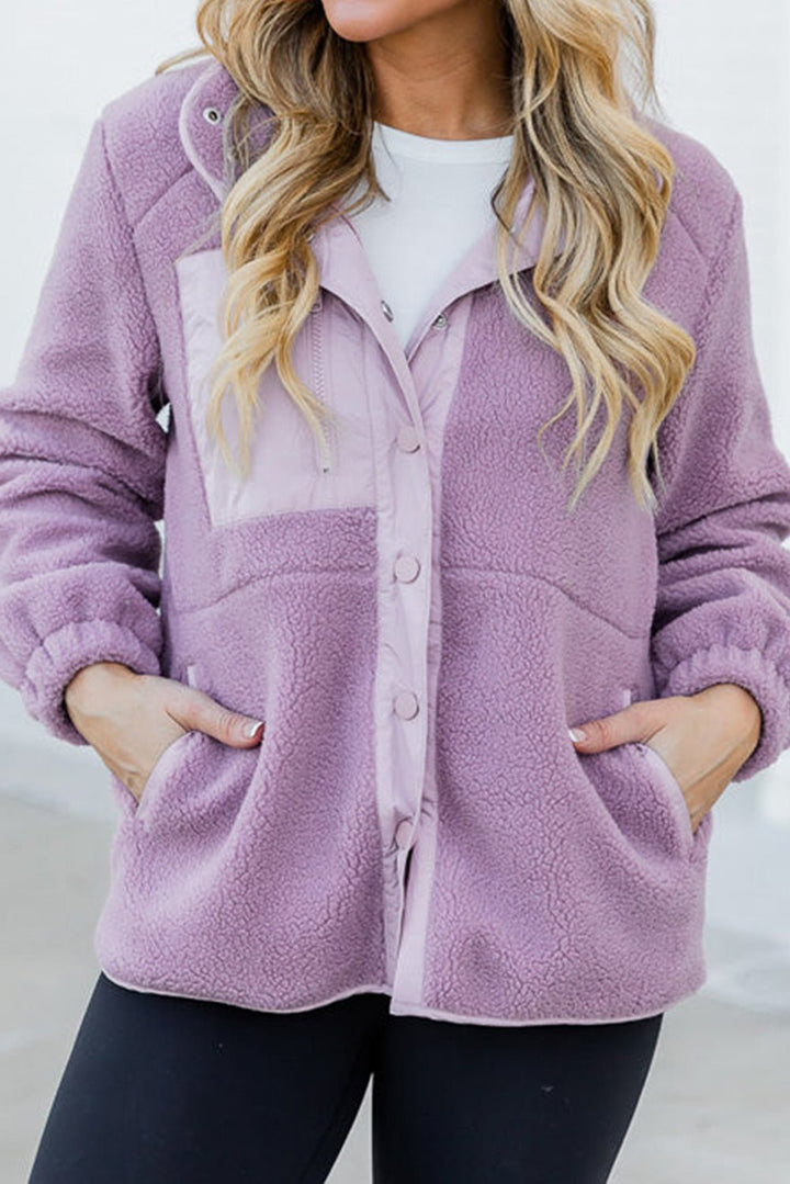 Drune | Sherpa Jacke - Warme & Weiche Textur - Polyester Mischung - Alltagsoberbekleidung