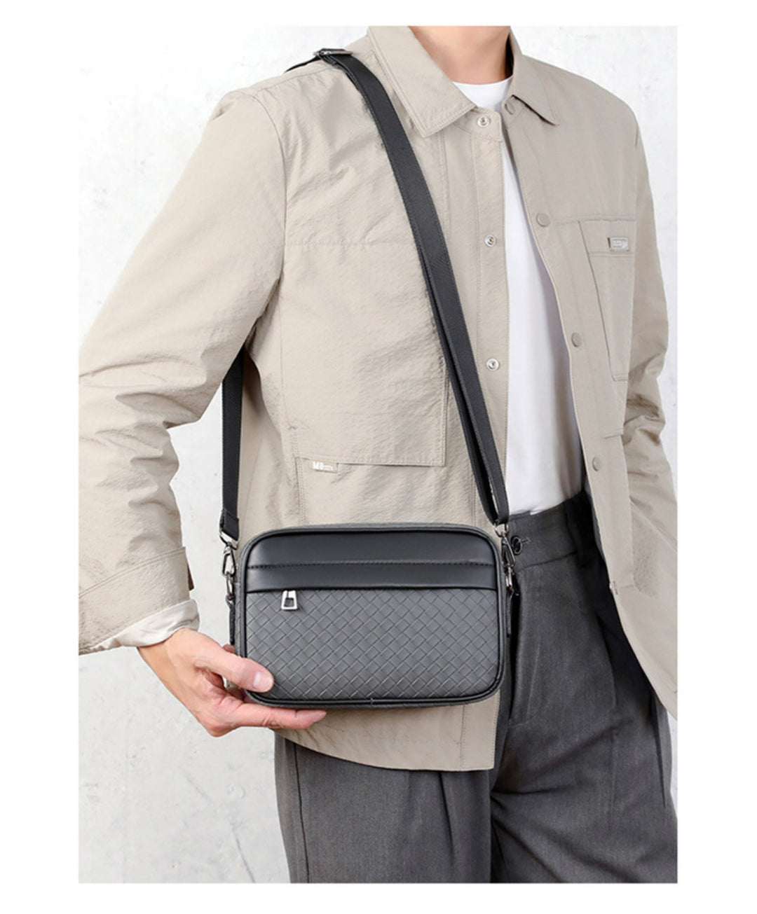 Drune | Mode High-End karierte Umhängetasche