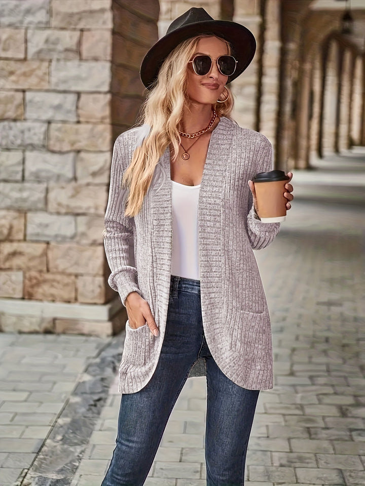 Drune | warmer Fleece-Strickwaren-Cardigan für Damen - Perfekt für lässige Tage