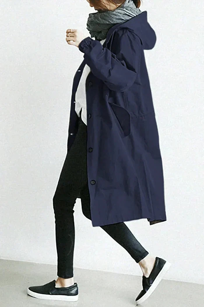 Drune | Übergroße Kapuzen Windbreaker Regenjacke