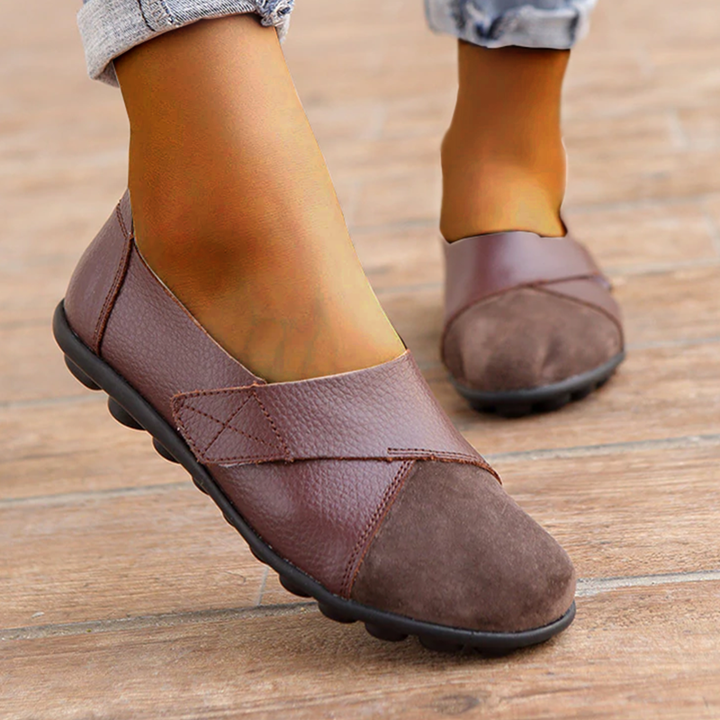 Drune | Orthopädische Leder Slip-On Loafer für Damen