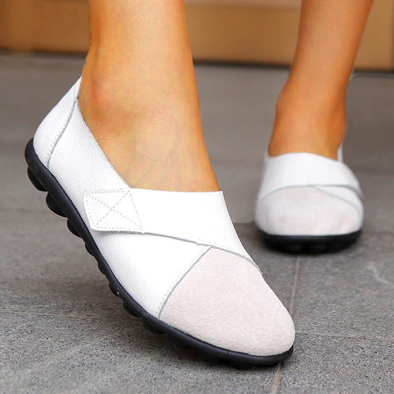 Drune | Orthopädische Leder Slip-On Loafer für Damen
